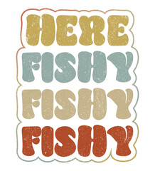 Retro fishing t shirt