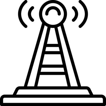 recommend clip art: antenna icon. vector line icon for your website, mobile, presentation, and logo design.
