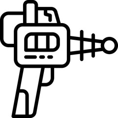 laser gun icon. vector line icon for your website, mobile, presentation, and logo design.