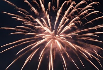 A fireworks display against the night sky stock photoFirework - Explosive Material, Firework Display, Fourth of July, New Year's Eve, Backgrounds
