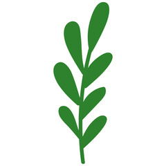 flower with green leaves