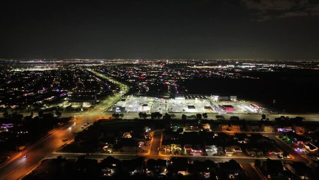 Mesa Arizona Night Lights from Above