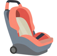 car seat isolated on white