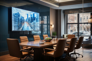 A meeting room in office