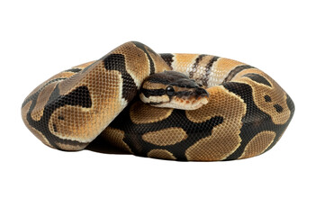 Obraz premium Ball phyton with a beautiful skin pattern