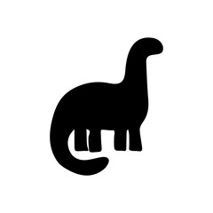 black dinosaur silhouette