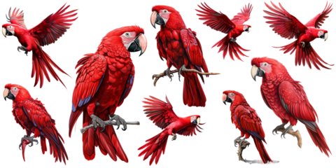 Red Macaw PNG