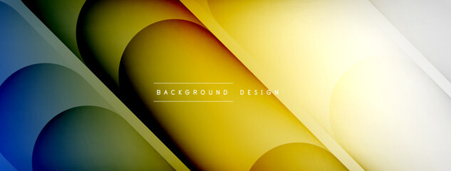 Light geometric abstract background with lines, circles