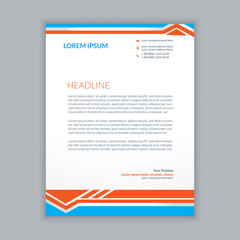 corporate minimal letterhead design