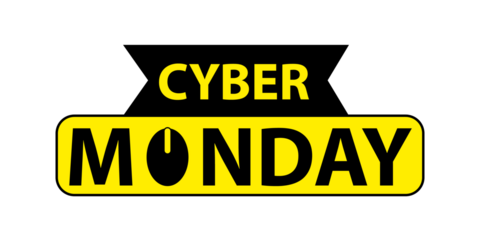 Cyber Monday handmade lettering for banners, labels, prints, posters, web. 