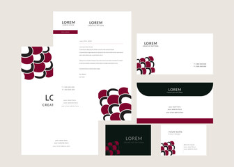 vector pattern stationery template