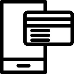 Mobile Banking Icon Illustration