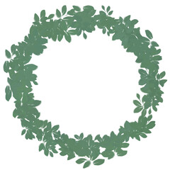 Fototapeta premium green leaves frame