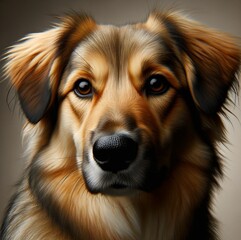 Portrait of a golden retriever