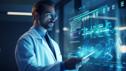 Revolutionizing Healthcare: AI-Enhanced Medical Diagnosis and Treatment in a Futuristic Setting