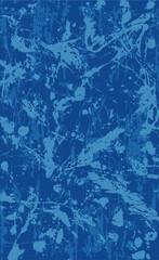 Blue grunge background. The texture of blotches, stains, streaks of paint