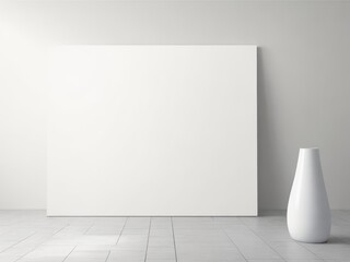 Blank Canvas Wall Art Mockup for Interior Design