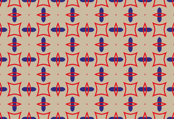 Fun line seamless pattern. Creative abstract style holiday background illustration for children or party celebration with modern shapes.