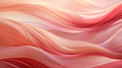 Abstract Silk Drapery in Peach Fuzz, Color of Elegance.