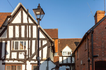 Fototapeta na wymiar Tudor/Elizabethan house in Alcester, Warwickshire, England