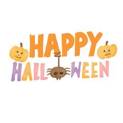 Happy Halloween typography