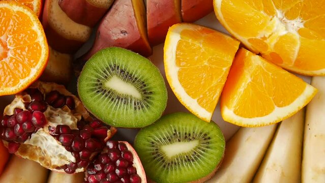 Mix of fruits on the table.