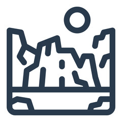 Obraz premium Elevated Beauty of Plateau Icon