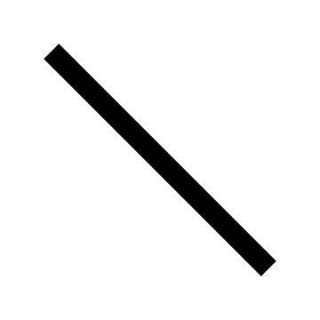 Simple diagonal line icon. Vector.