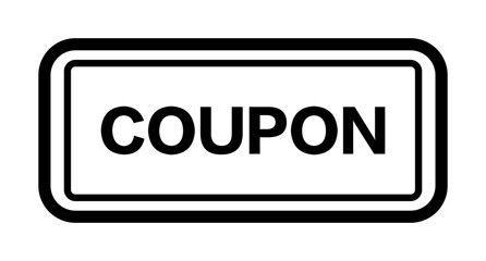 Simple coupon icon. Voucher icon. Vector.