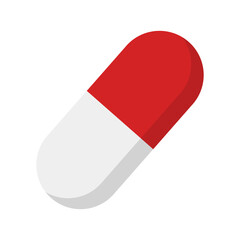 Capsule icon. Pill icon. Vector.