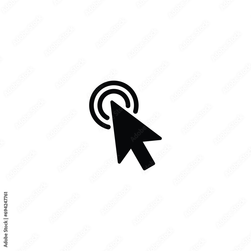 Poster Cursor click icon, cursur click sign vector for web site Computer and mobile app