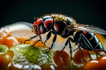 fly on leaf