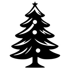 Fototapeta premium christmas tree isolated on white