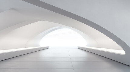 ai-generated, abstract interior angled design, futuristic scene, modern empty light room with concrete structure, with light gray tones, 8k