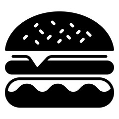 Cheeseburger icon. Hamburger icon