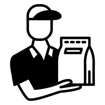 Food courier icon