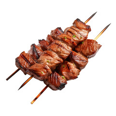 Grilled meat kebab clip art