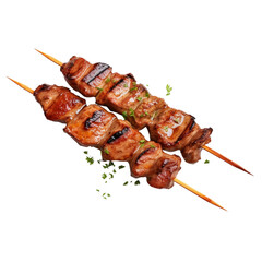 Grilled meat kebab clip art