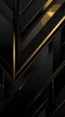Fototapeta premium Abstract black gold vertical background