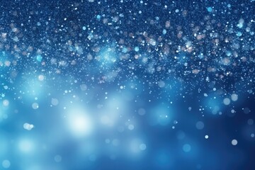 Winter blue sparkles background glitter