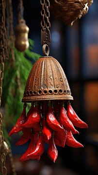 Dried trombeta pod seed capsule UHD wallpaper