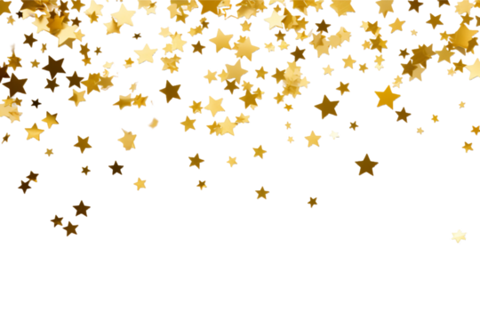stars and confetti