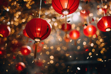 Obraz premium chinese lantern festival, chinese new year lanterns