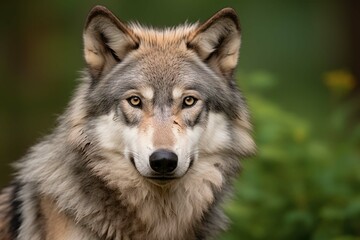 Naklejka na ściany i meble Grey Wolf (Canis lupus) Portrait