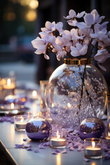 wedding table setting for a dinner