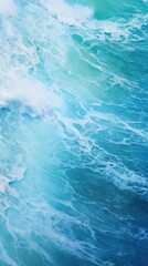 Fototapeta na wymiar Blue ocean waves. Vertical background