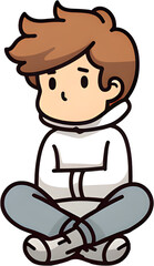 Thinking person, thoughts, worries, person