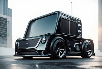 a car designed to look like a television