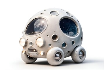 a cute car designed to resemble the moon