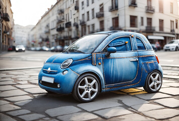 a cute car designed to look like a pair of jeans